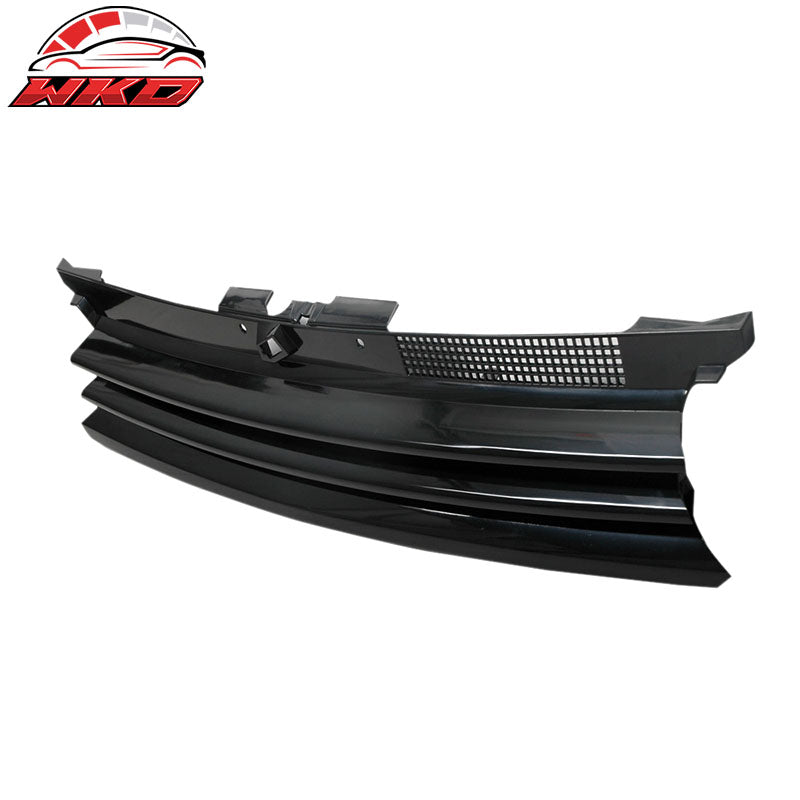 Fits 99-06 VW Golf GTI MK4 Badgeless Style Black Front Bumper Hood Grille ABS