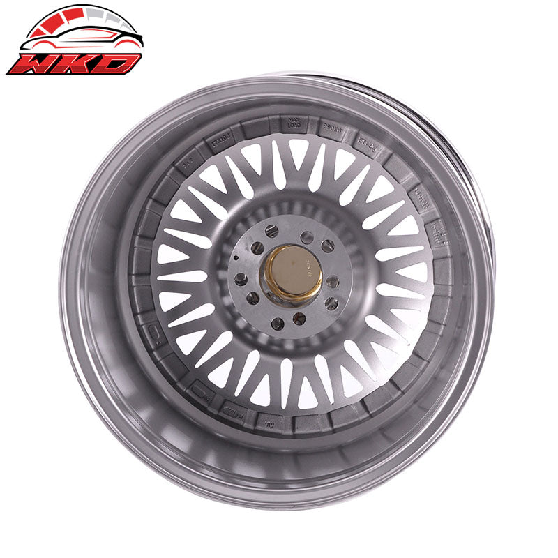 (2) 17X10 +25 5X100 / 5X114.3 Step Lip Deep Dish Mesh Wheels Rim (Acura Dodge)